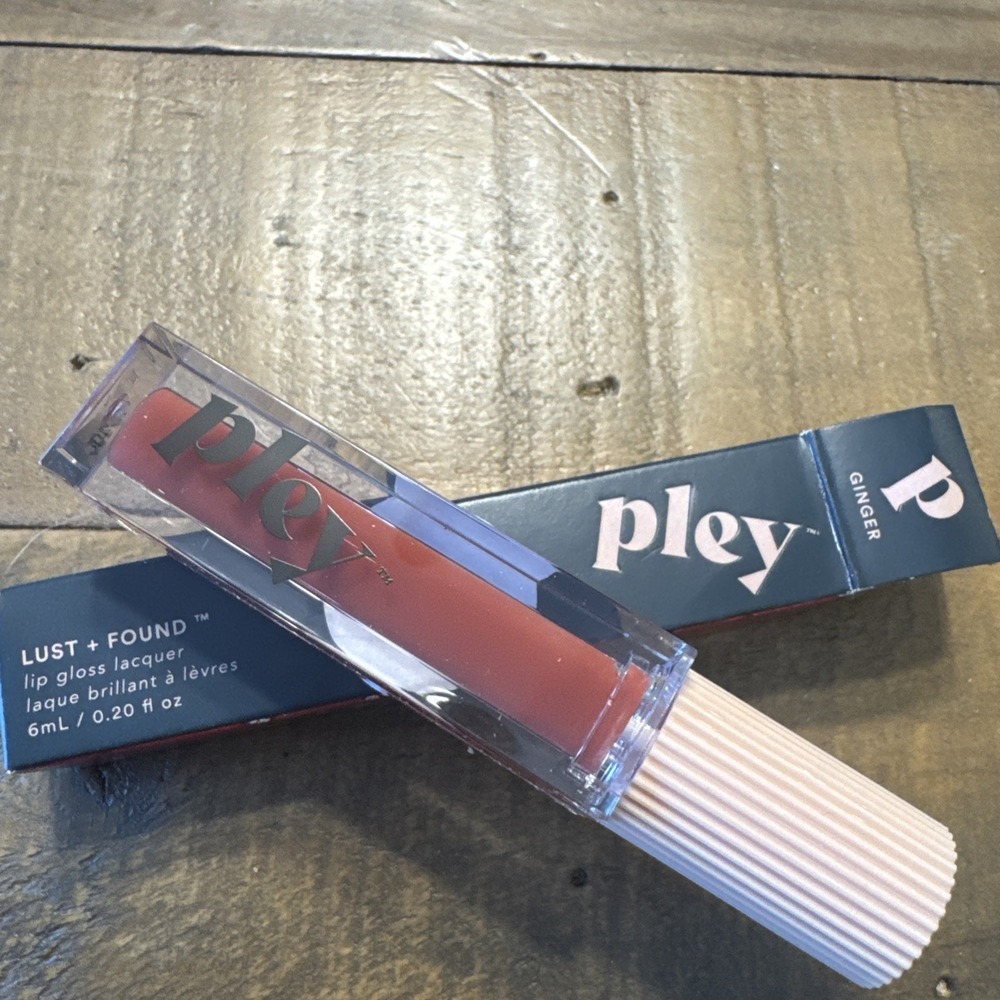 Pley Lust + Found Lip Gloss Lacquer Ginger 6mL 0.20oz Shine Liquid New